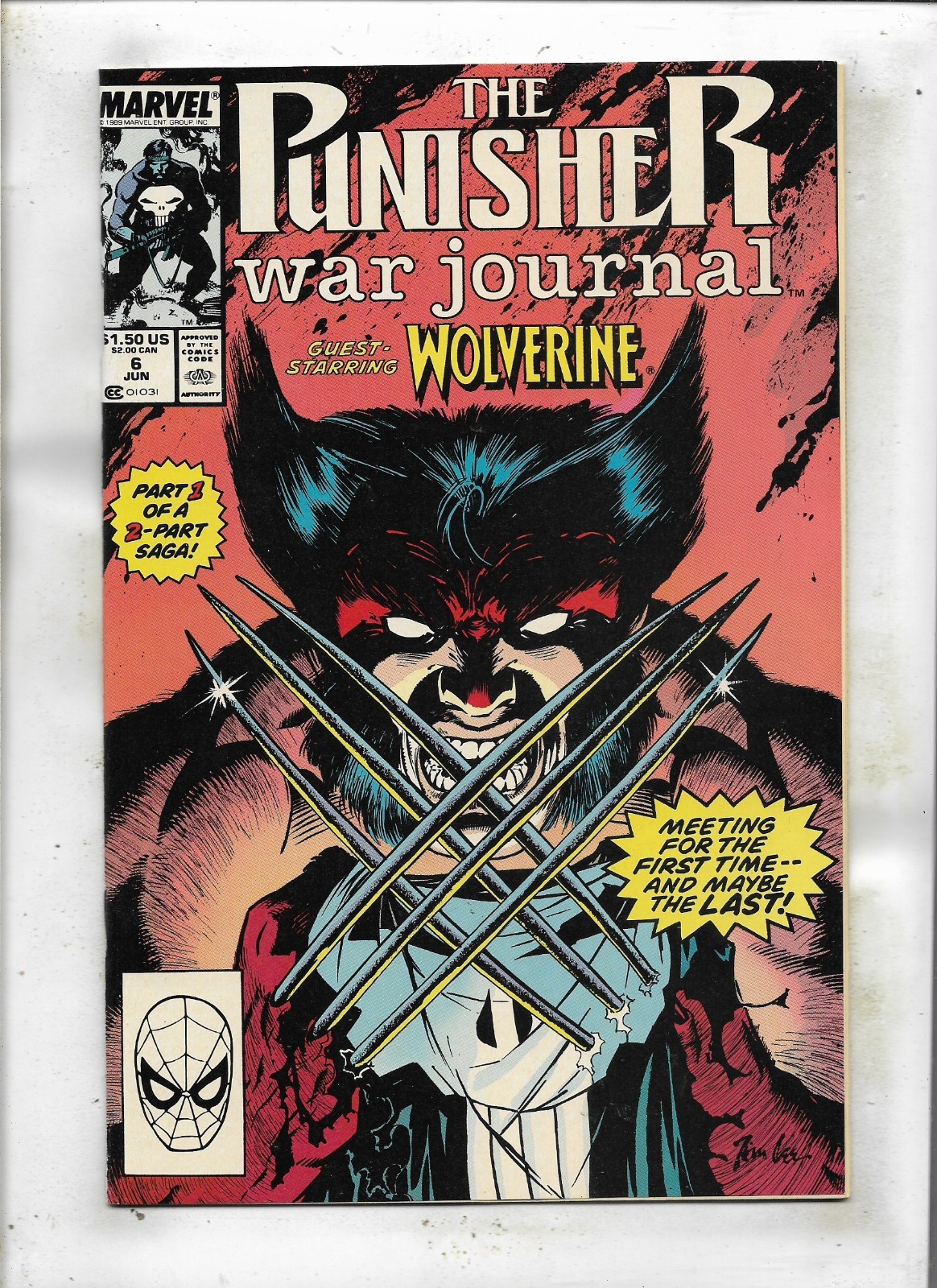 Punisher War Journal 1989 #6 Very Fine