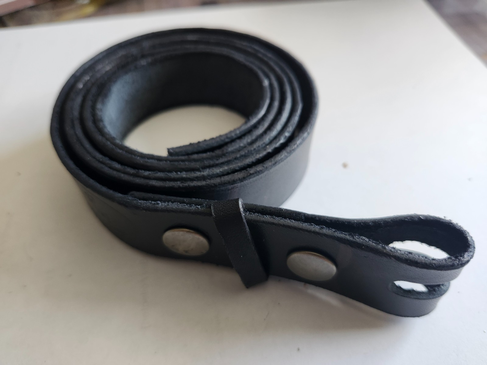 1 inch BLACK Horse Hide Custom Belt ~ for men or women