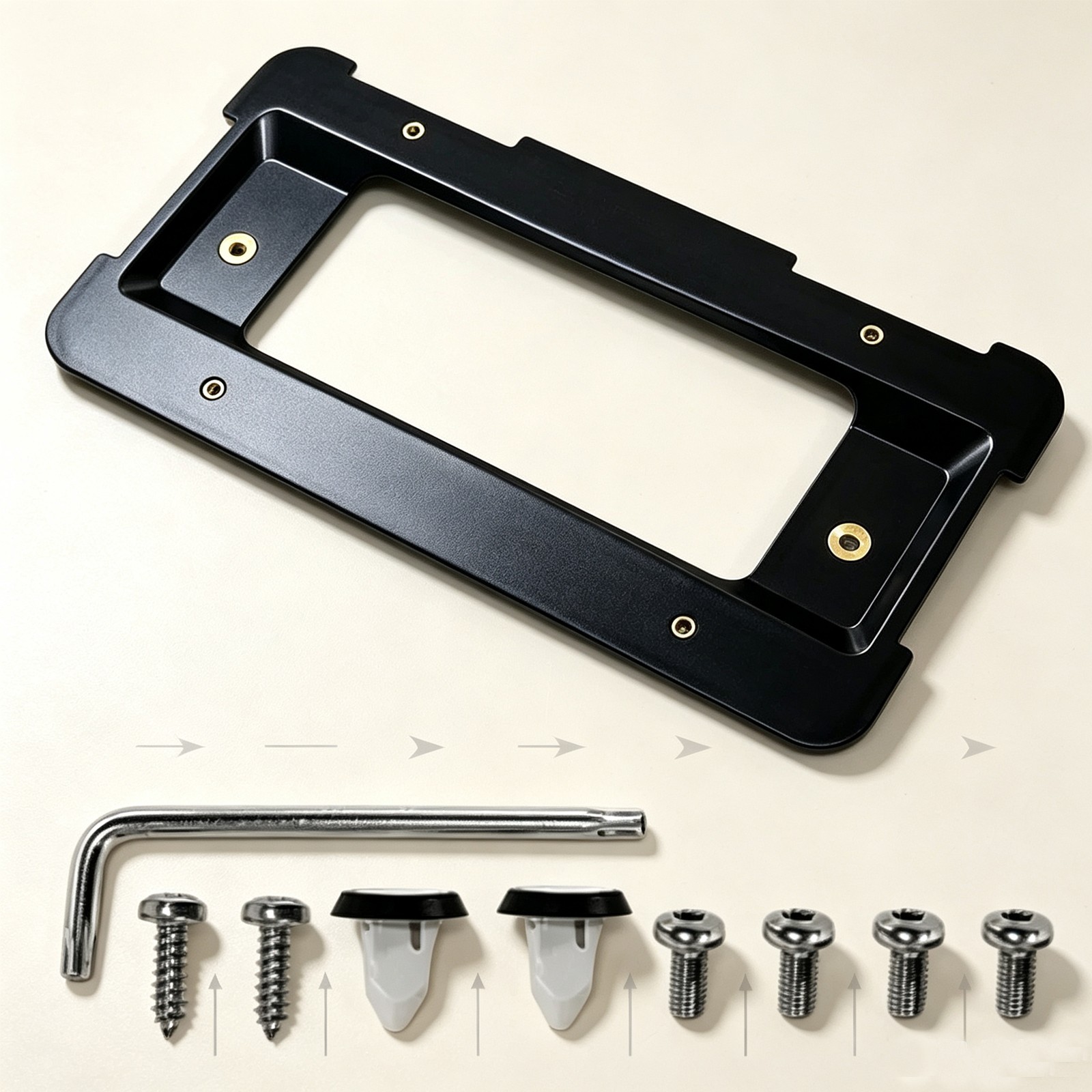 Rear License Plate Holder Bracket Compatible with BMW 51187160607 & 511882380615