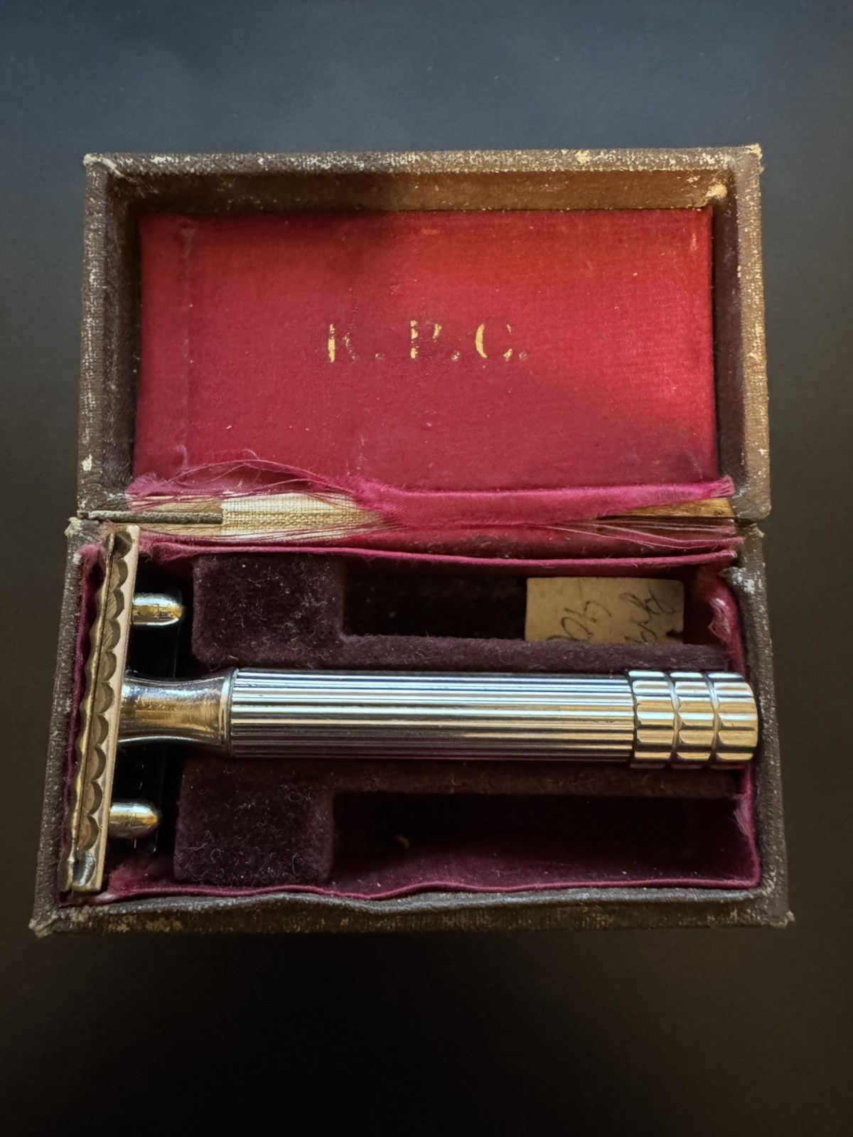 Kirby Beard & Company safety razor cased set - rare vintage France