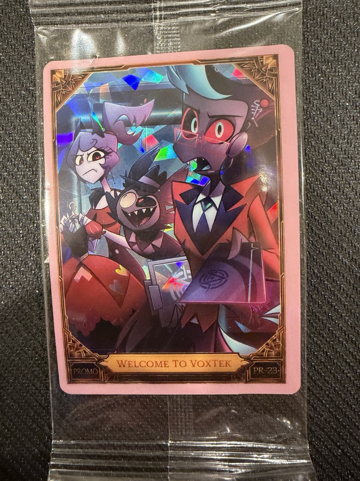 HAZBIN HOTEL WELCOME TO VOXTEK CRACKED ICE PROMO CARD PR-23 Sealed - ships now