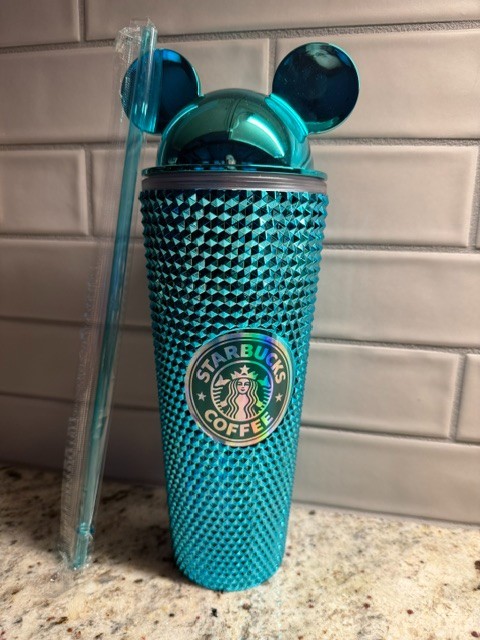 Starbucks Disneyland Studded Tumbler with Straw - Teal