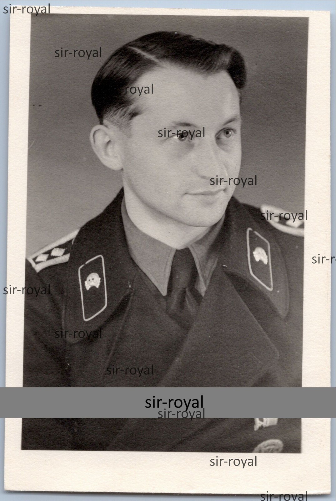 Trier 1943 - Wehrmacht Panzermann Oberfeldwebel Soldier - WW2 Photo 6x9cm