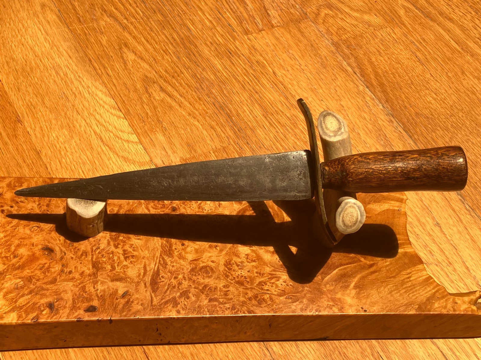 Vintage reproduction frontier revolutionary war style dagger drik knife
