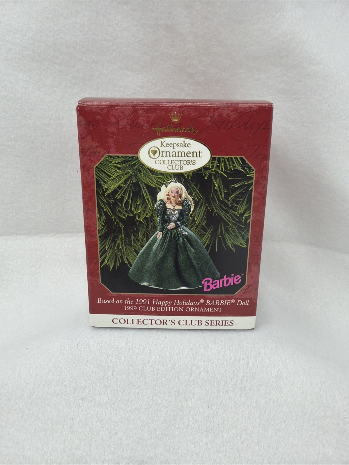 Hallmark Keepsake Ornament Collectors Club 1999 Happy Holidays Barbie Doll