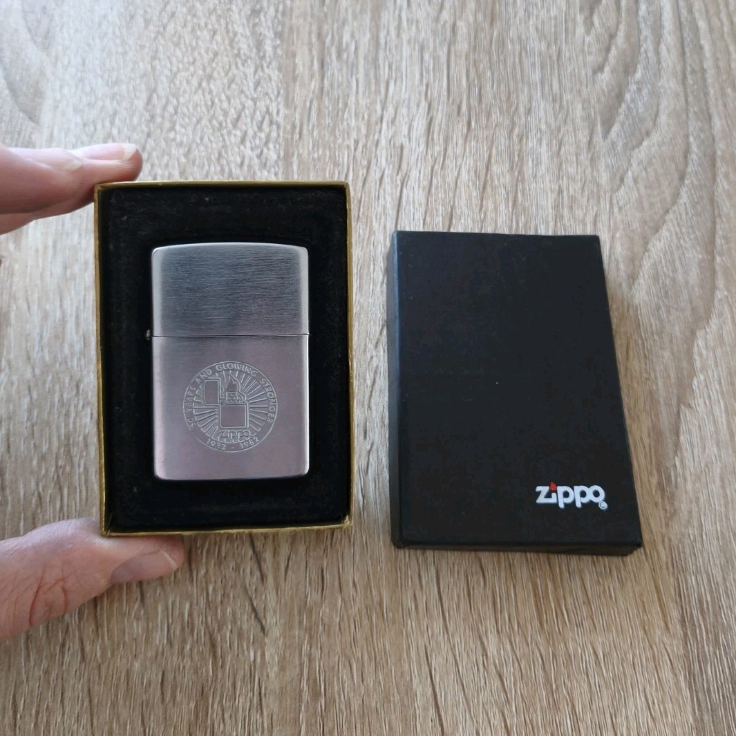 Zippo 50th Anniversary glowing stronger vintage 1989