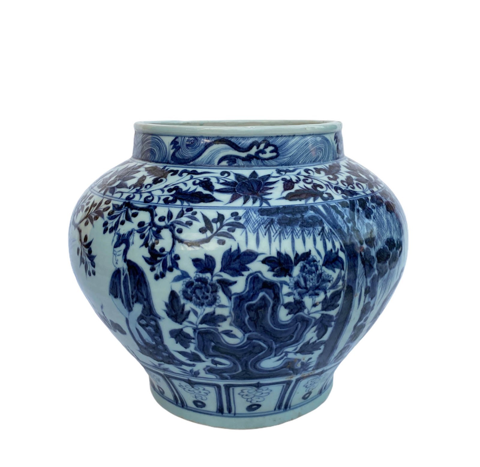 Chinese Blue & White Porcelain Jar Chinese Blue & White Porcelain Jar