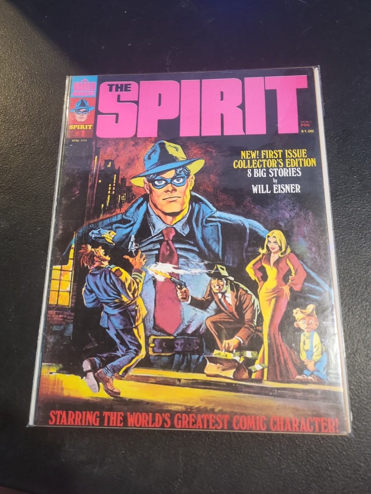Vintage Spirit Magazine Comic Book #1 Will Eisner Warren Comics 1974 Nice Copy