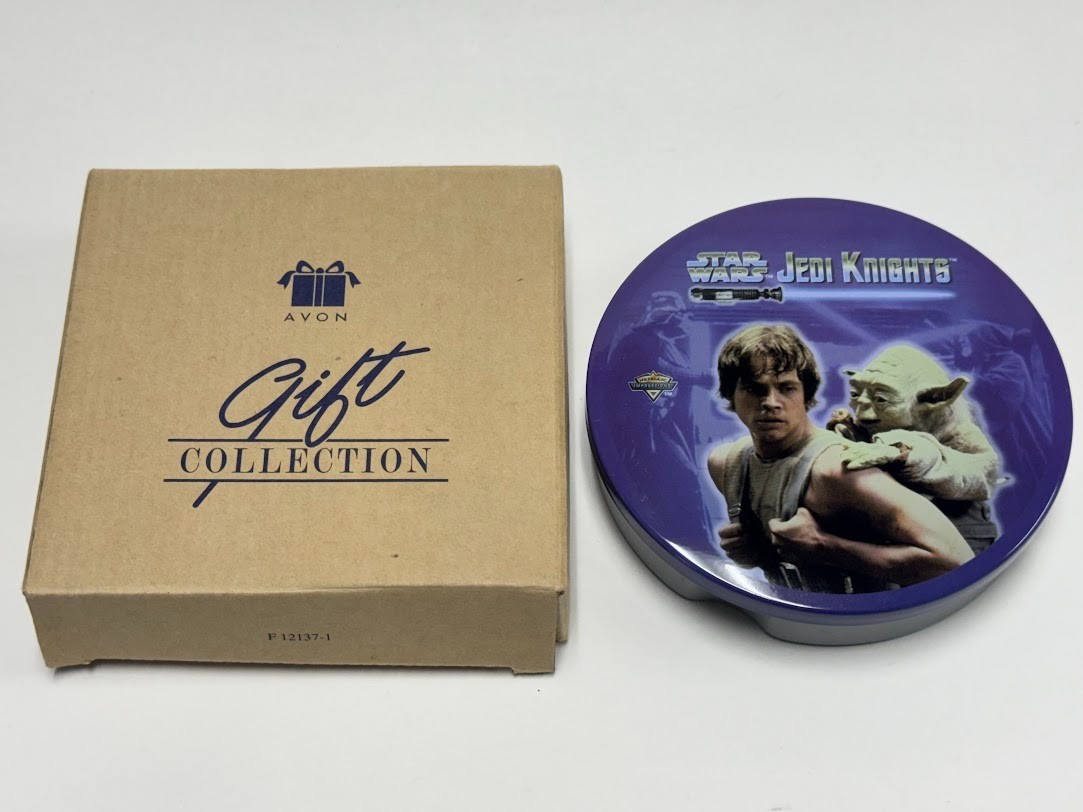 1998 Avon Metallic Impressions Star Wars Jedi Knights 5 Metal Card Set w/Tin-New