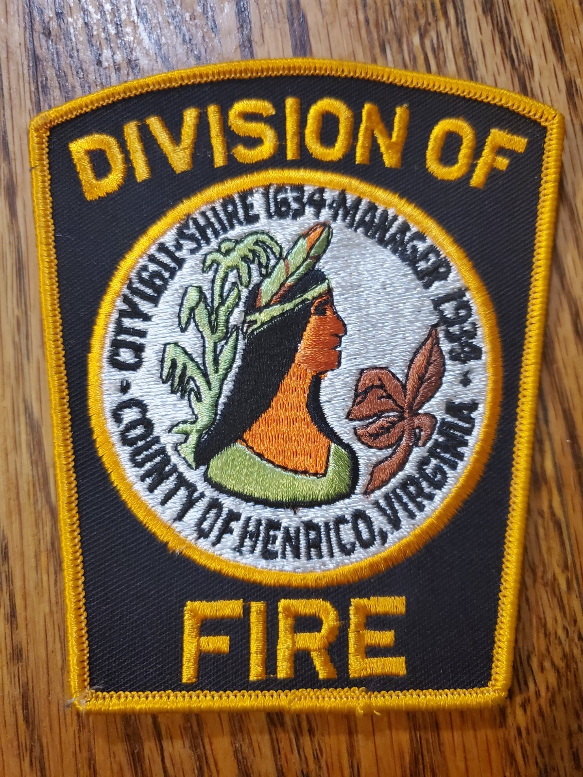 Vintage Henrico County Division of Fire in Virginia