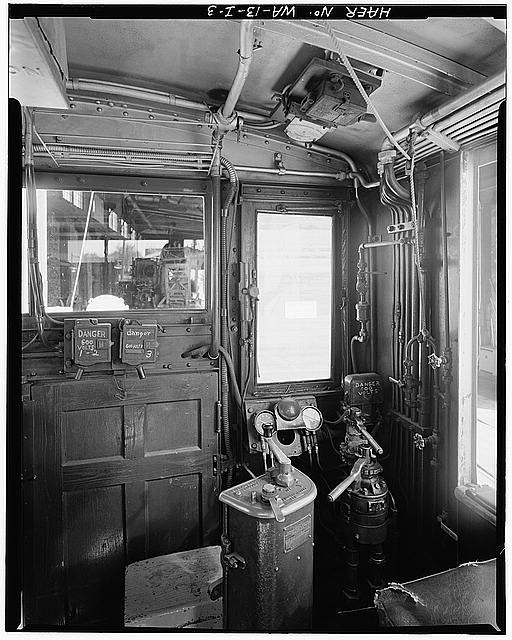 Yakima Valley Transportation Interurban Streetcar Interior Controls 1913