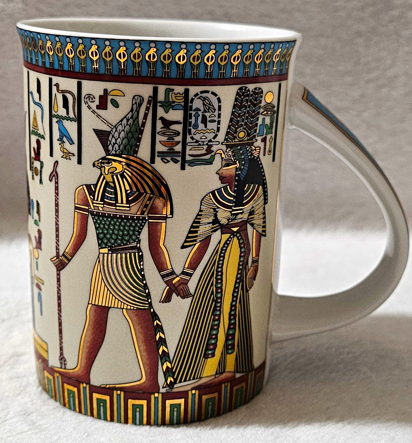 Vintage E.D.C. Egyptian Decoration Co. Pharaoh Porcelain Mug - Made in Egypt Vintage E.D.C. Egyptian Decoration Co. Pharaoh Porcelain Mug - Made in Egypt