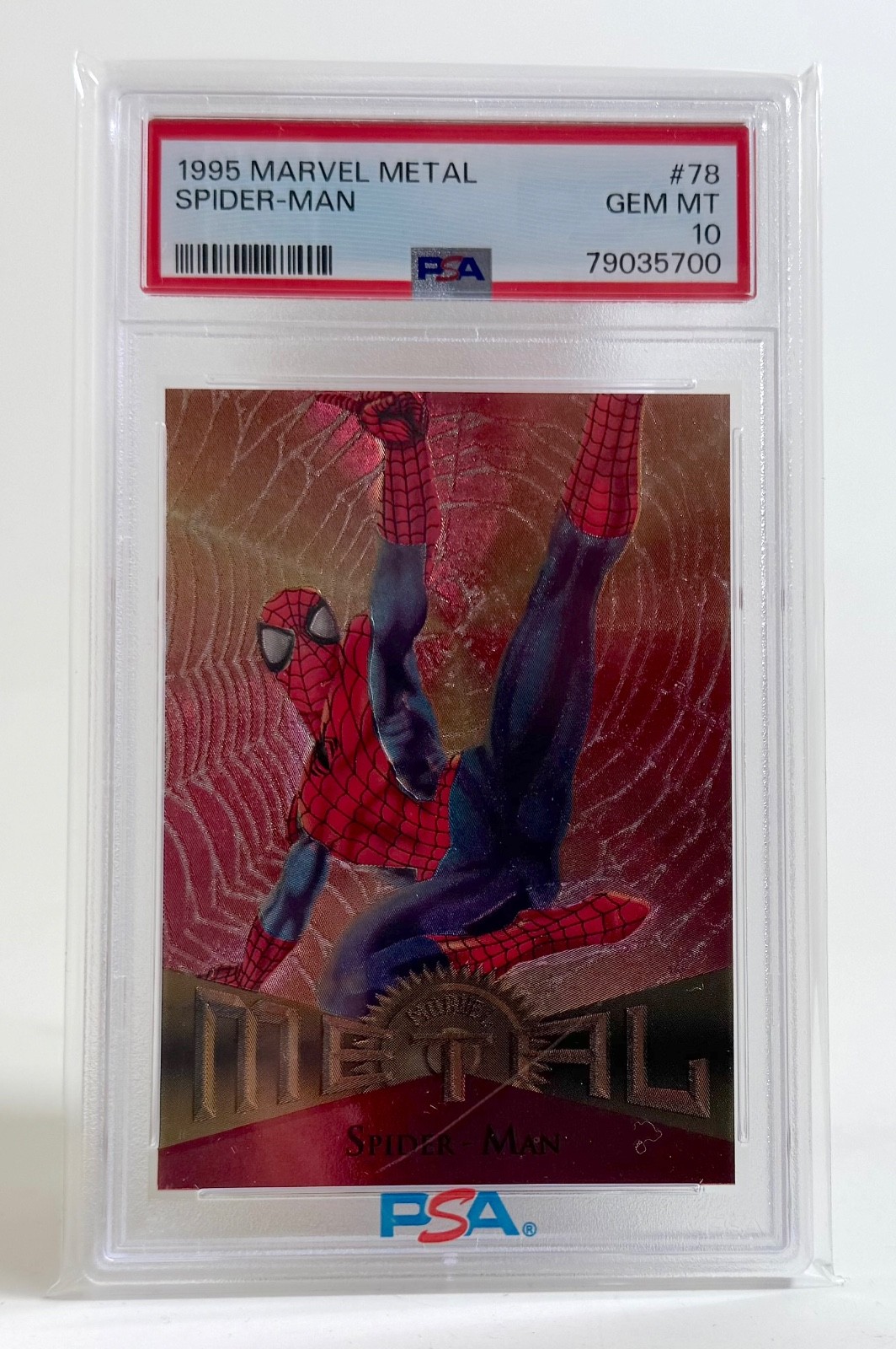 SPIDER-MAN #78 | 1995 MARVEL METAL  | PSA GRADED 10 GEM MINT
