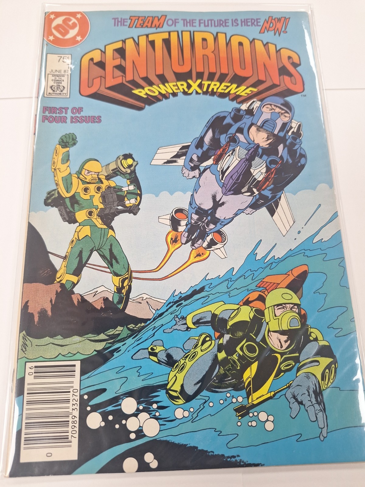Centurions Comic Book Complete Set #1-4, DC Comics 1987 VF Centurions Comic Book Complete Set #1-4, DC Comics 1987 VF