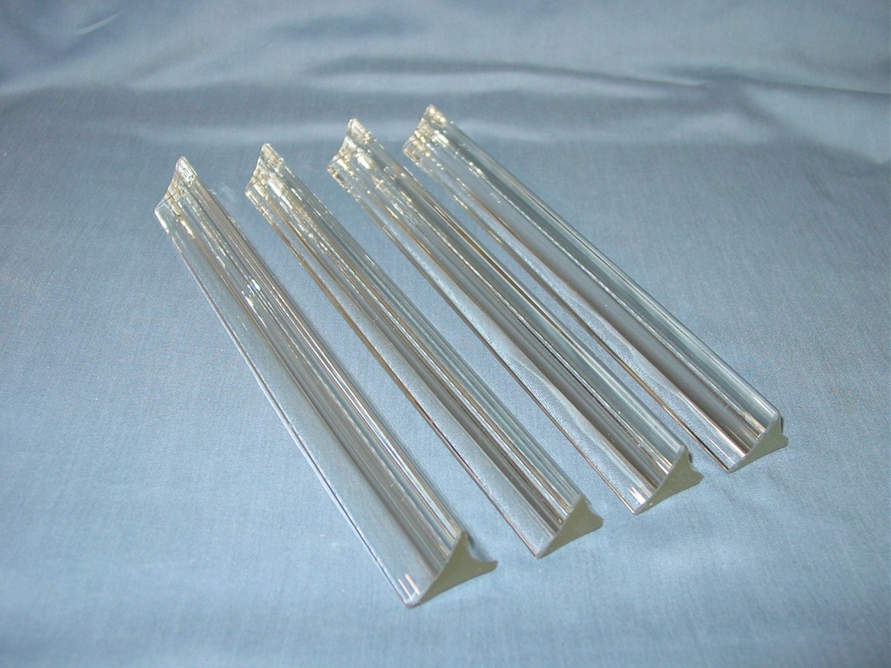 LOT 10 Vintage MURANO VENINI Triedri CLEAR GLASS PRISMS CRYSTAL CHANDELIER 11\