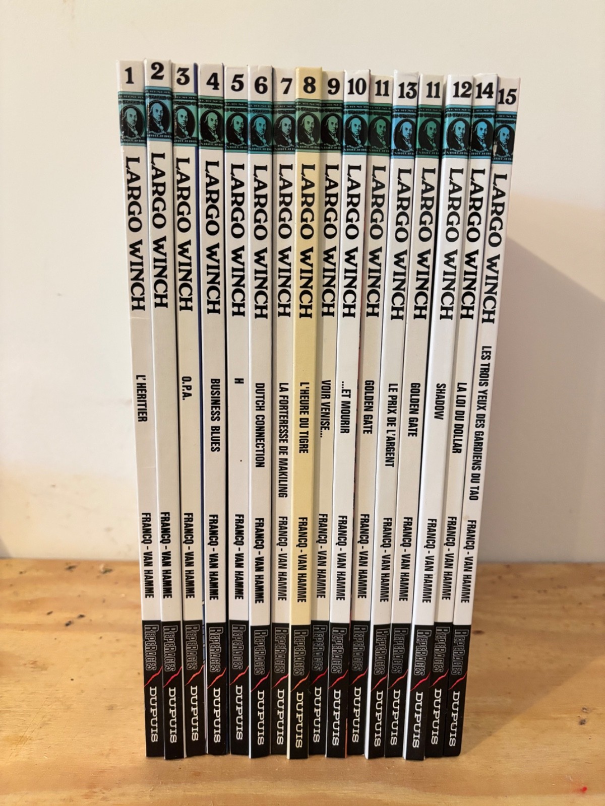Jean van Hamme Largo Winch set # 1-15 pre-2008 hardcover practically new