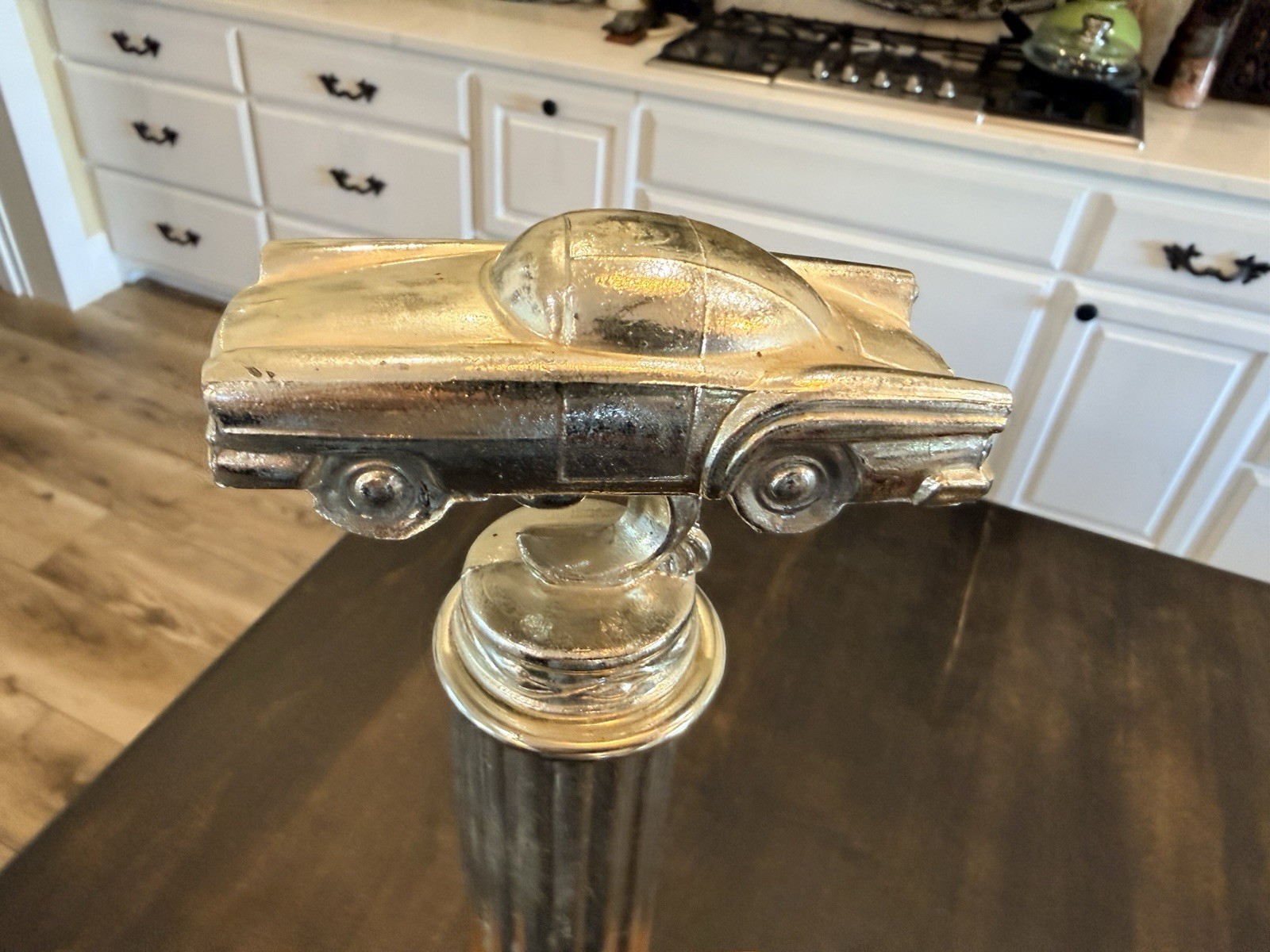 Vintage 1950s Car Auto Show Trophy Race Racing Shawnee Oklahoma 17” Tall Marble