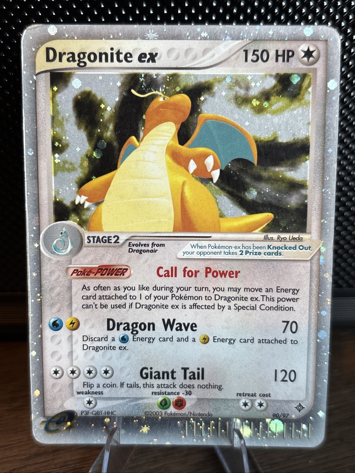 2003 Pokemon EX Dragon Dragonite EX Holo Foil Rare 90/97. CB