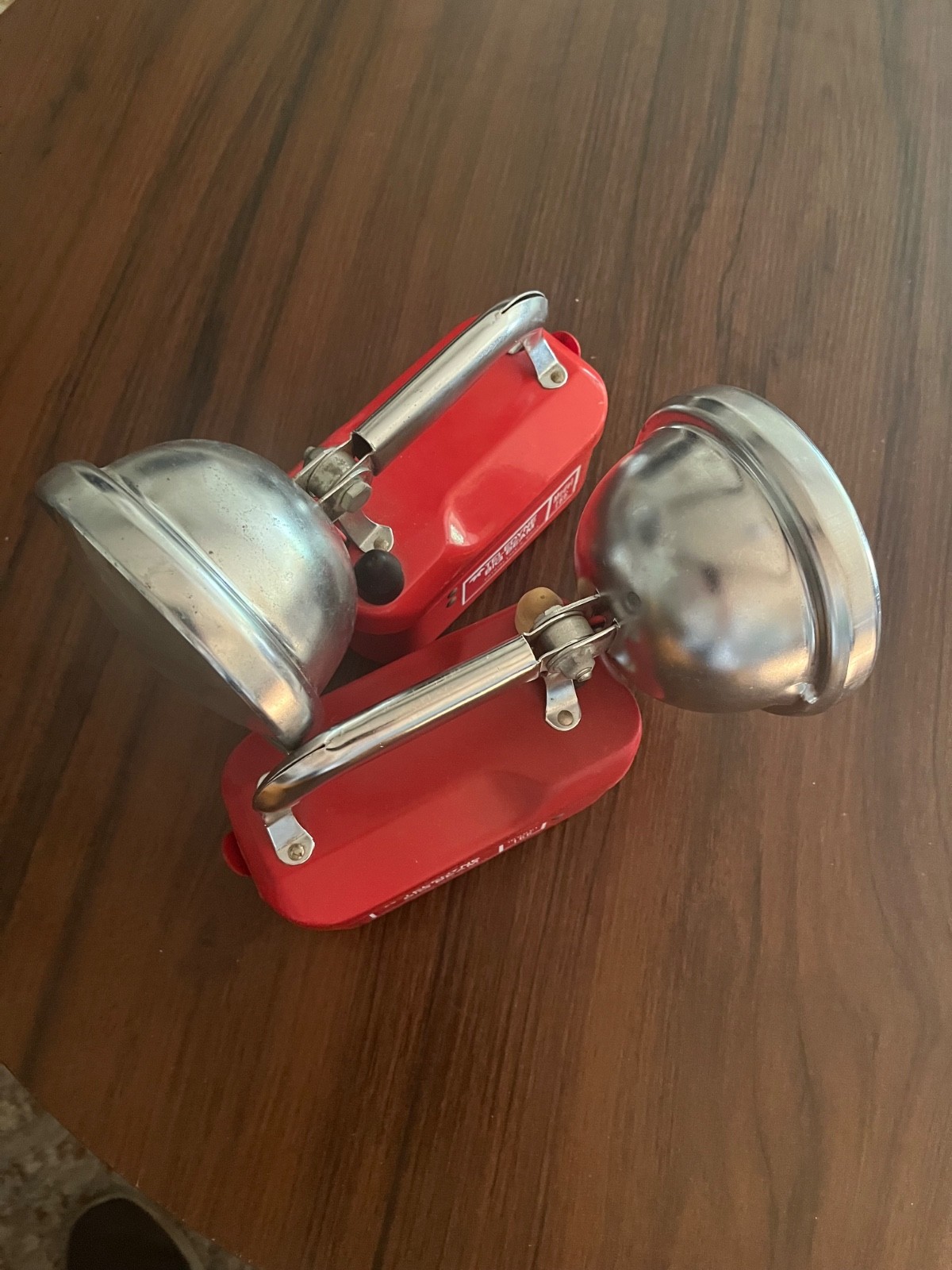 Vintage Teledyne Big Beam Model 166 Red Flashlight Lantern Handlamp
