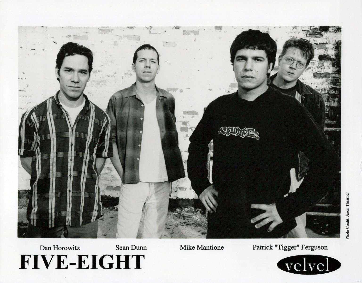 Five-Eight Band Silver Gelatin Print 1990s Publicity Press Photo Jason Thrasher