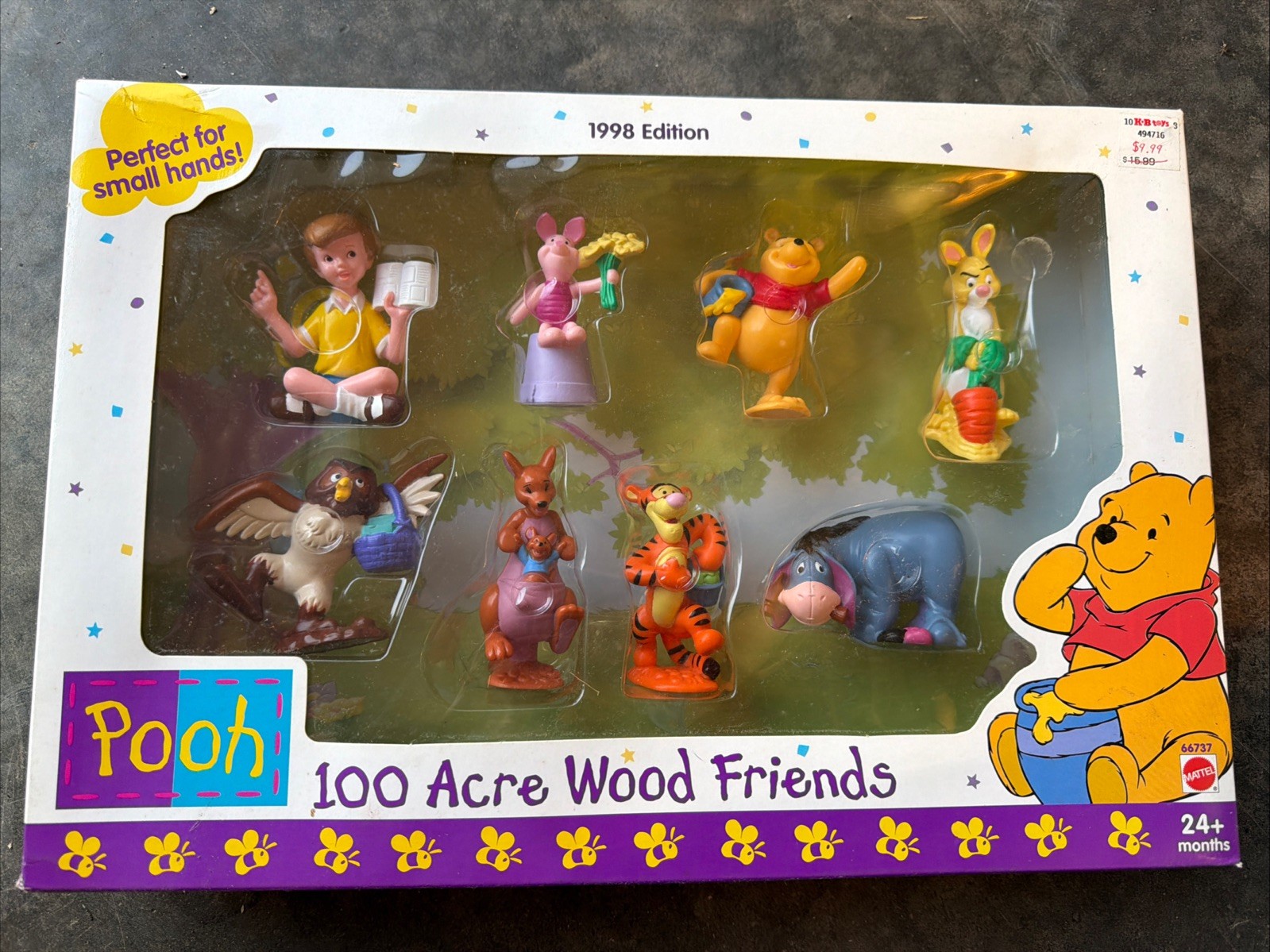 1998 Winnie The Pooh: “100 Acre Wood Friends” Figurine Set Of 8