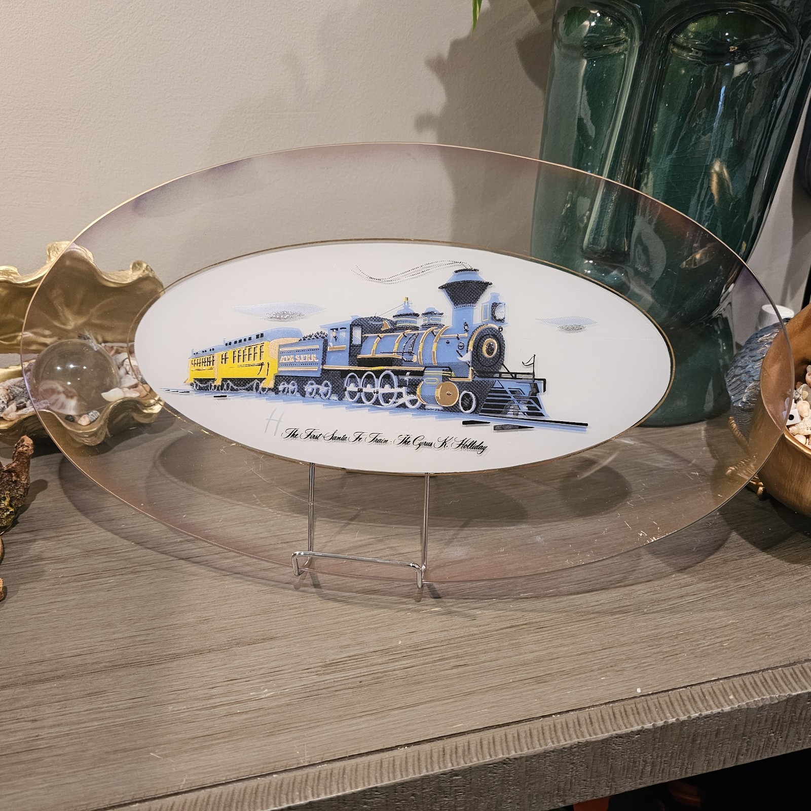 The 1st Santa Fe Train The Cyrus K. Holliday Collectors Plate Train Collectibles