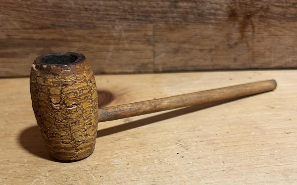 Rare Antique Union Pipe Co. 1905 Owensville Missouri Corn cob pipe good conditio