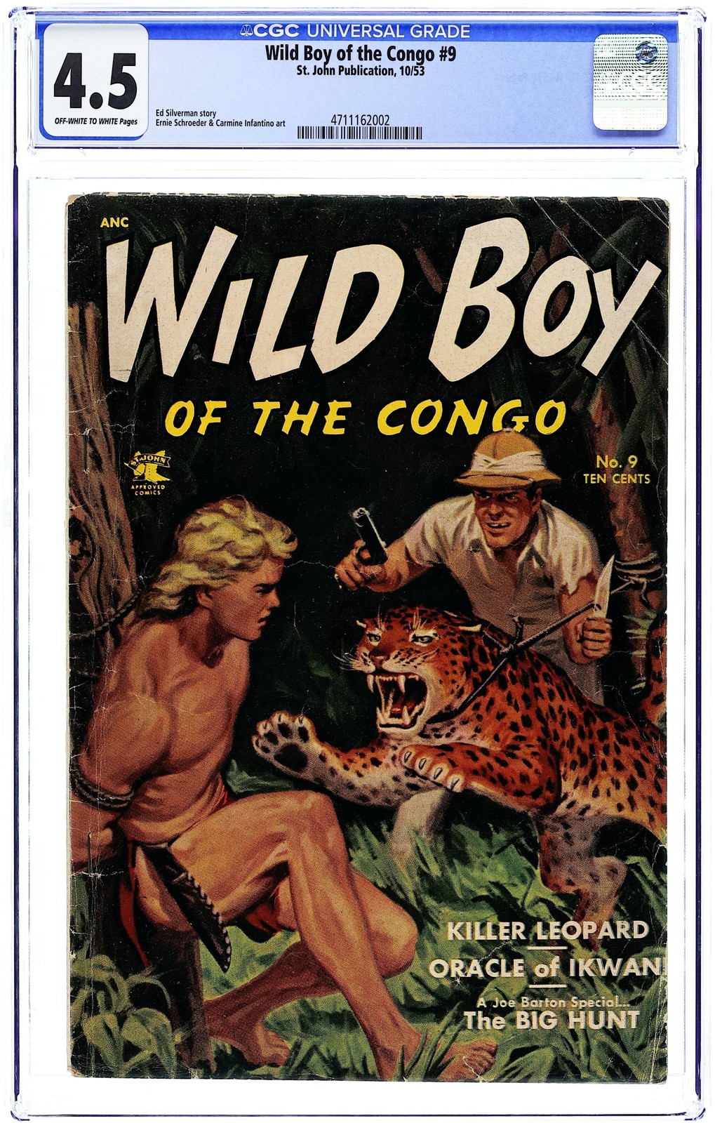 Wild Boy of the Congo #9 CGC 4.5 1953 4711162002