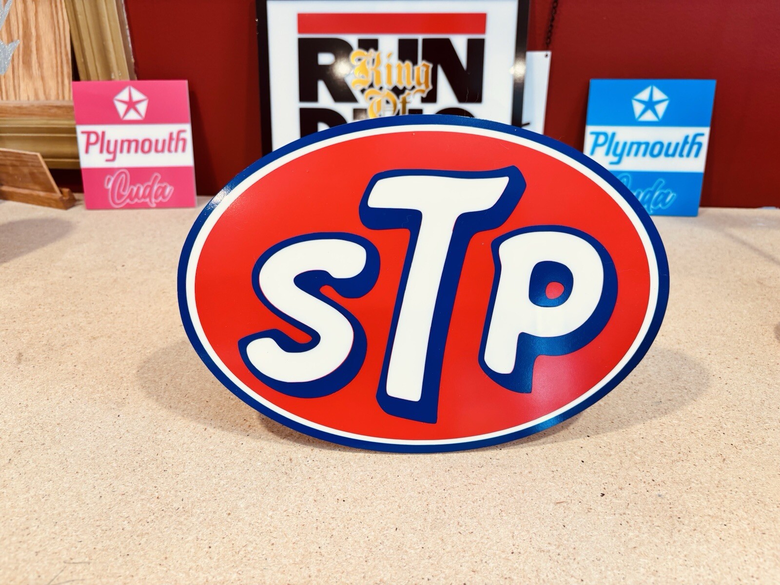 Handmade STP Acrylic Sign (NOT Cheap Tin & NO Crummy Printing)-Oil & Gas