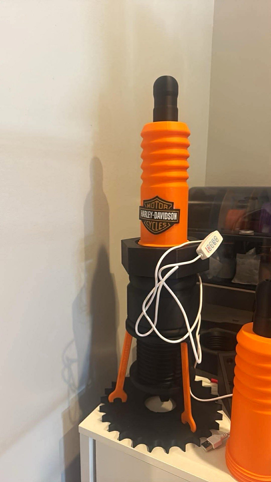 Harley-Davidson Motorcycle spark plug  Lamp Orange/Black