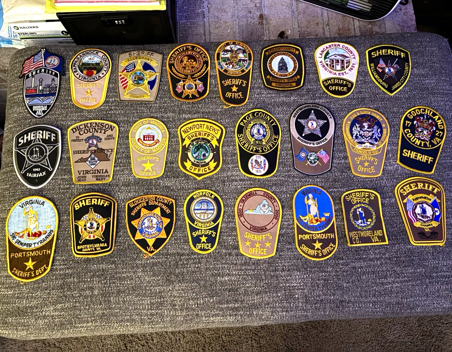 Virginia Police & Sheriff Patch Mixed Lot Collectible Patches