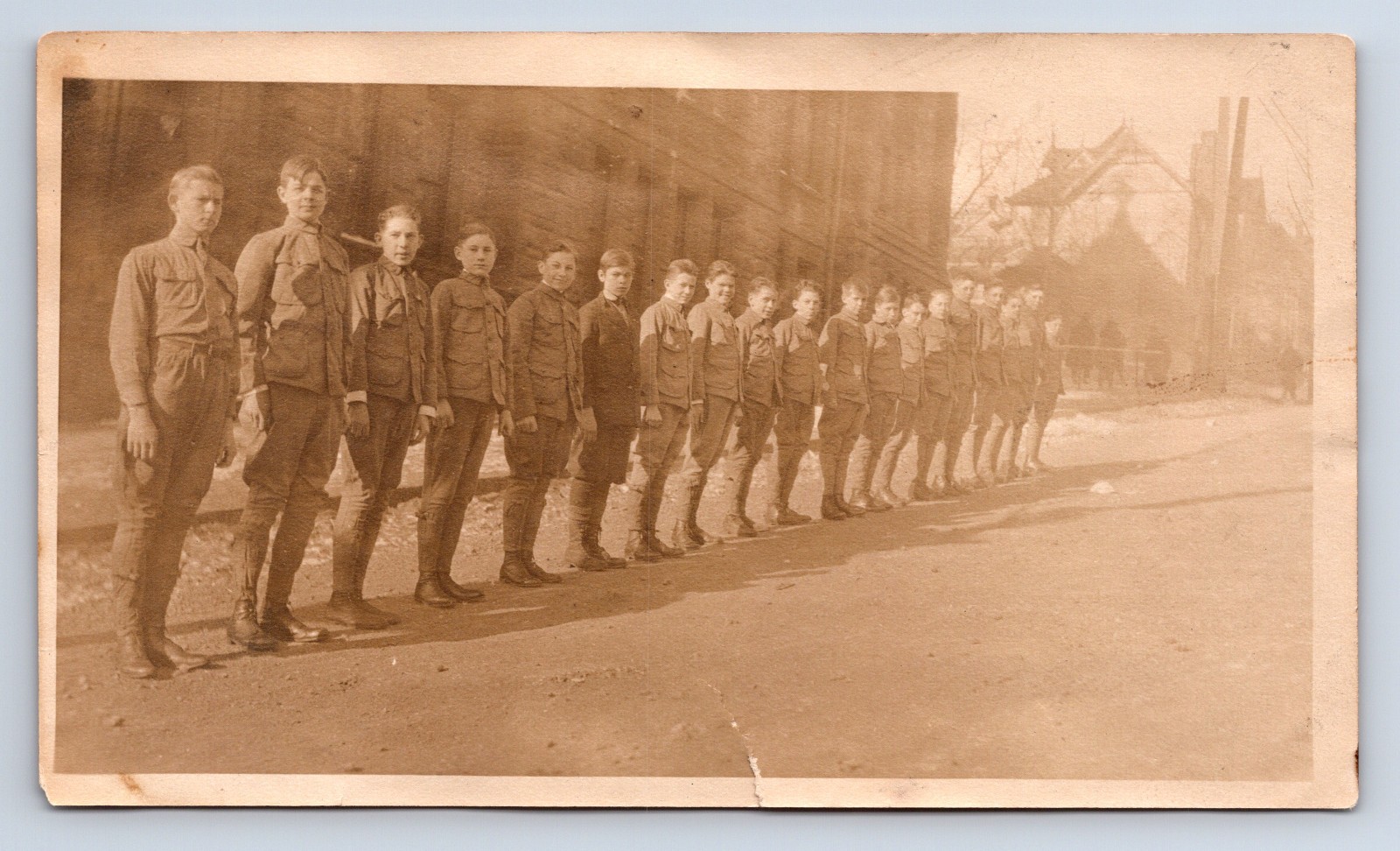 Vintage Photograph Group Portrait Military School Teenage Boys Antique Vintage Photograph Group Portrait Military School Teenage Boys Antique