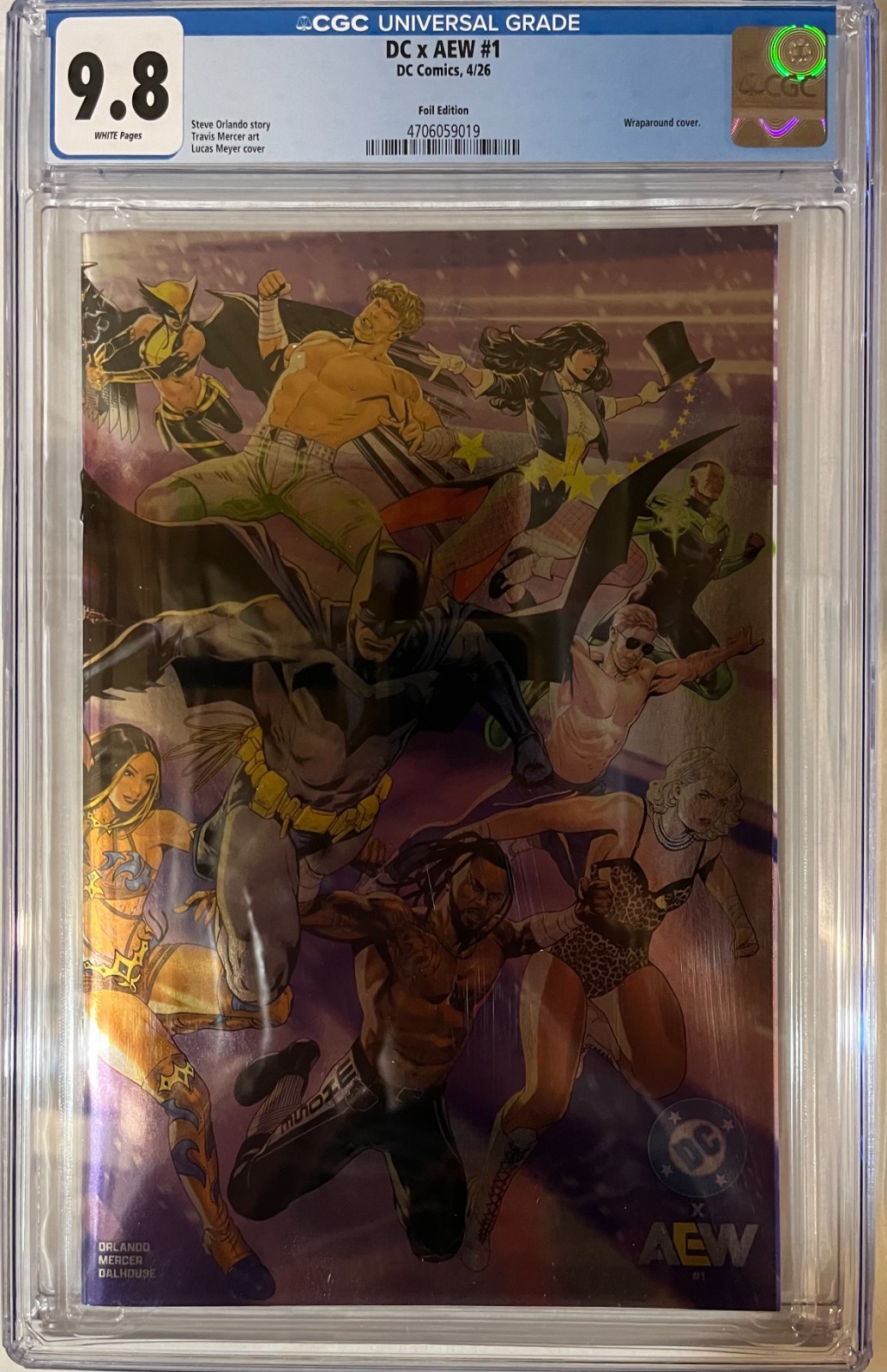 DC x AEW #1 Foil Edition 2026 DC Comics CGC 9.8