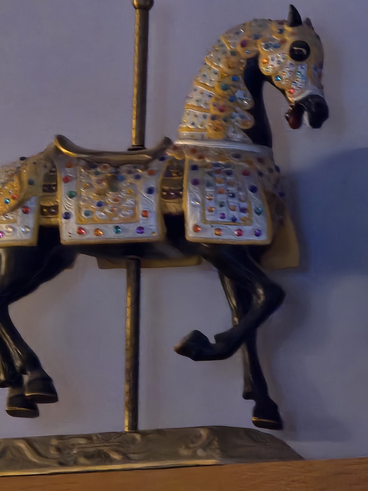 Carmel C-1900s Jeweled Knights Carousel Horse Statue 16