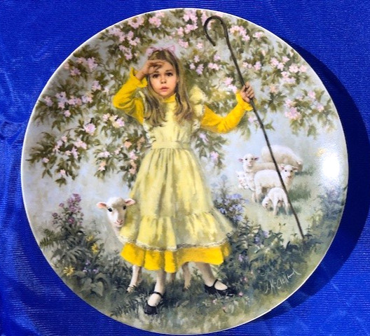 Little Bo Peep Plate Mother Goose Series John McClelland 