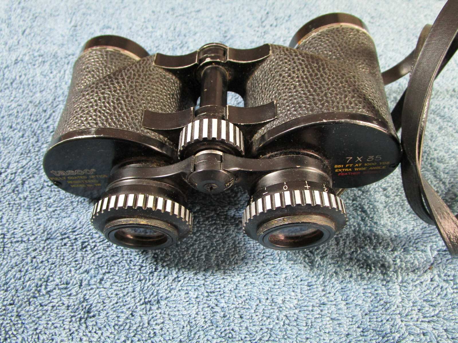 Tasco Binoculars Model 116 Fully Coated Optics 7x35 Featherweight & Case 160-1J