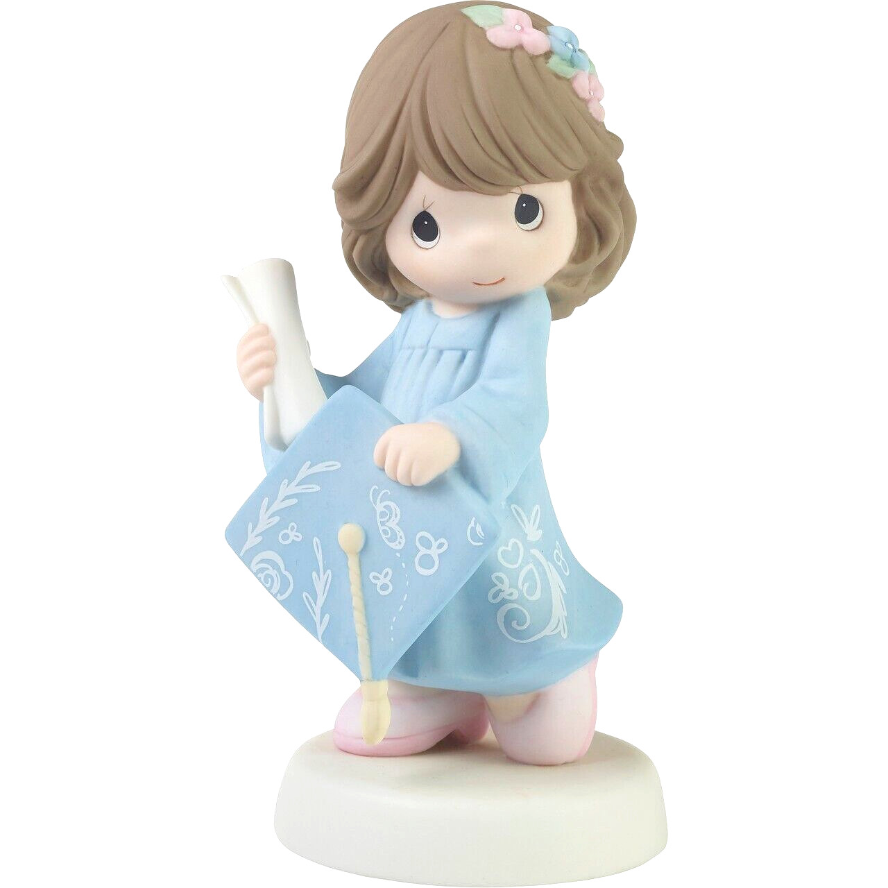 ❦ New PRECIOUS MOMENTS Porcelain Figurine GRADUATION Grads Girl Gown Diploma