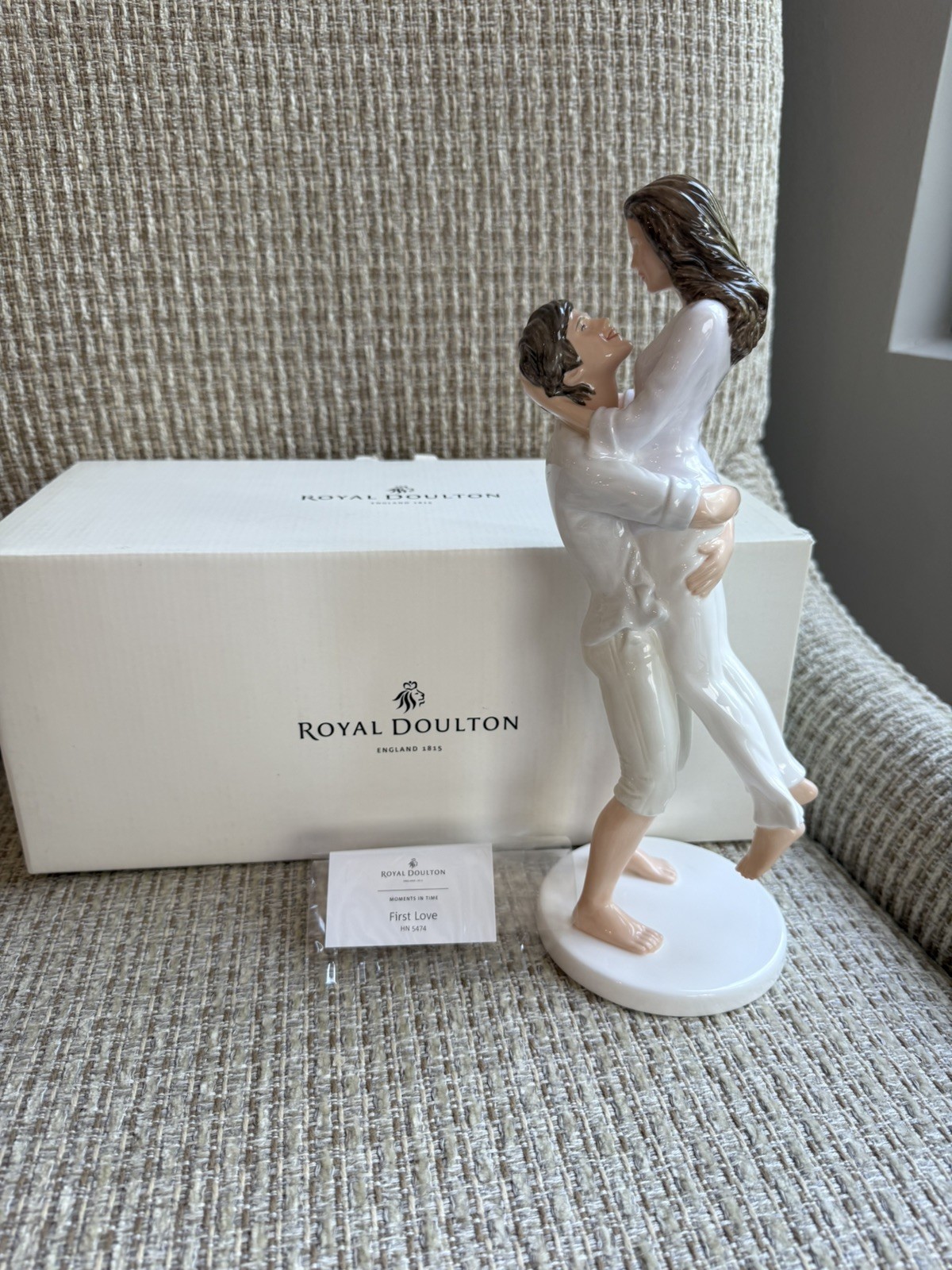 Royal Doulton First Love Young Couple Figurine 10.25\