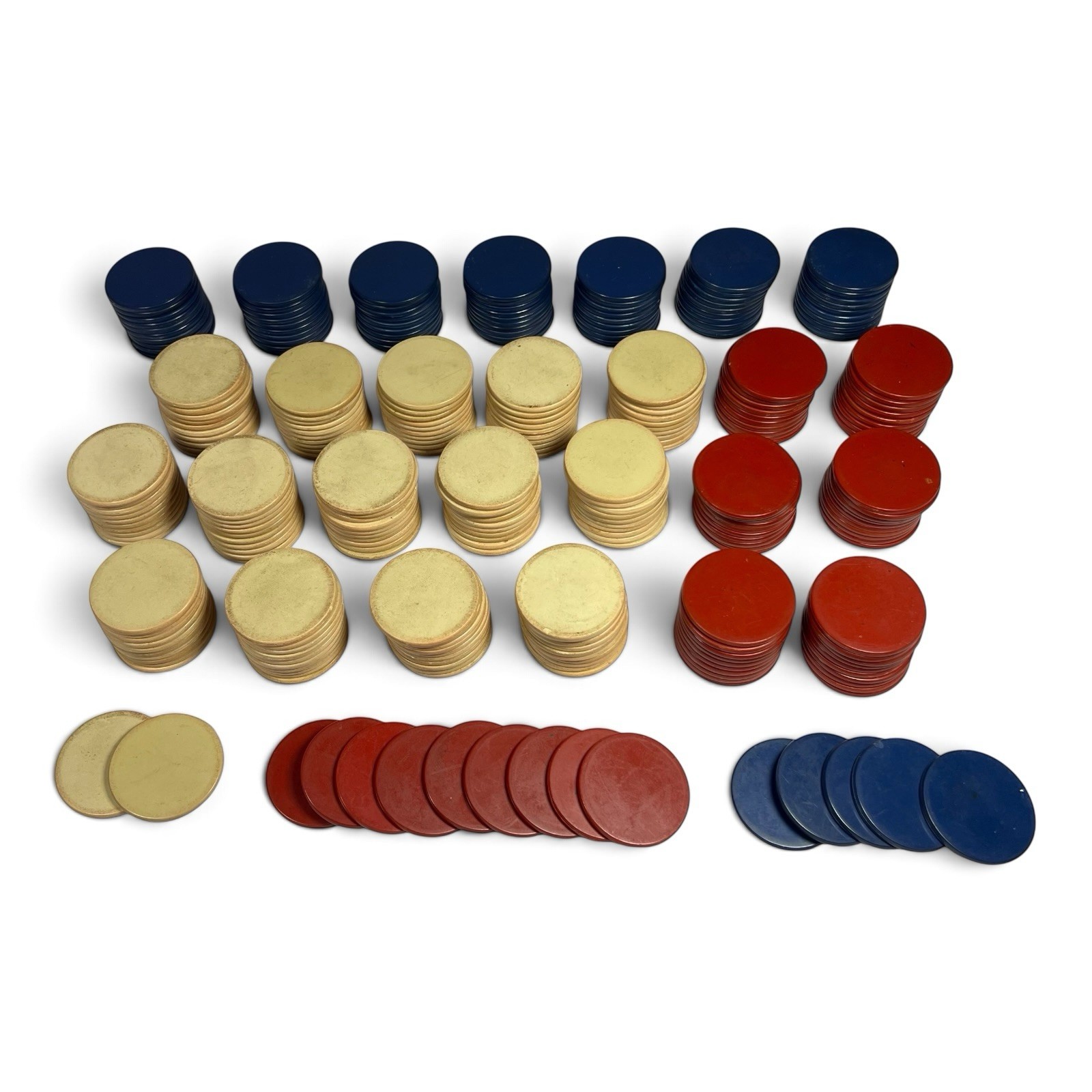 286 Vintage Bakelite Poker Chips 1.5\