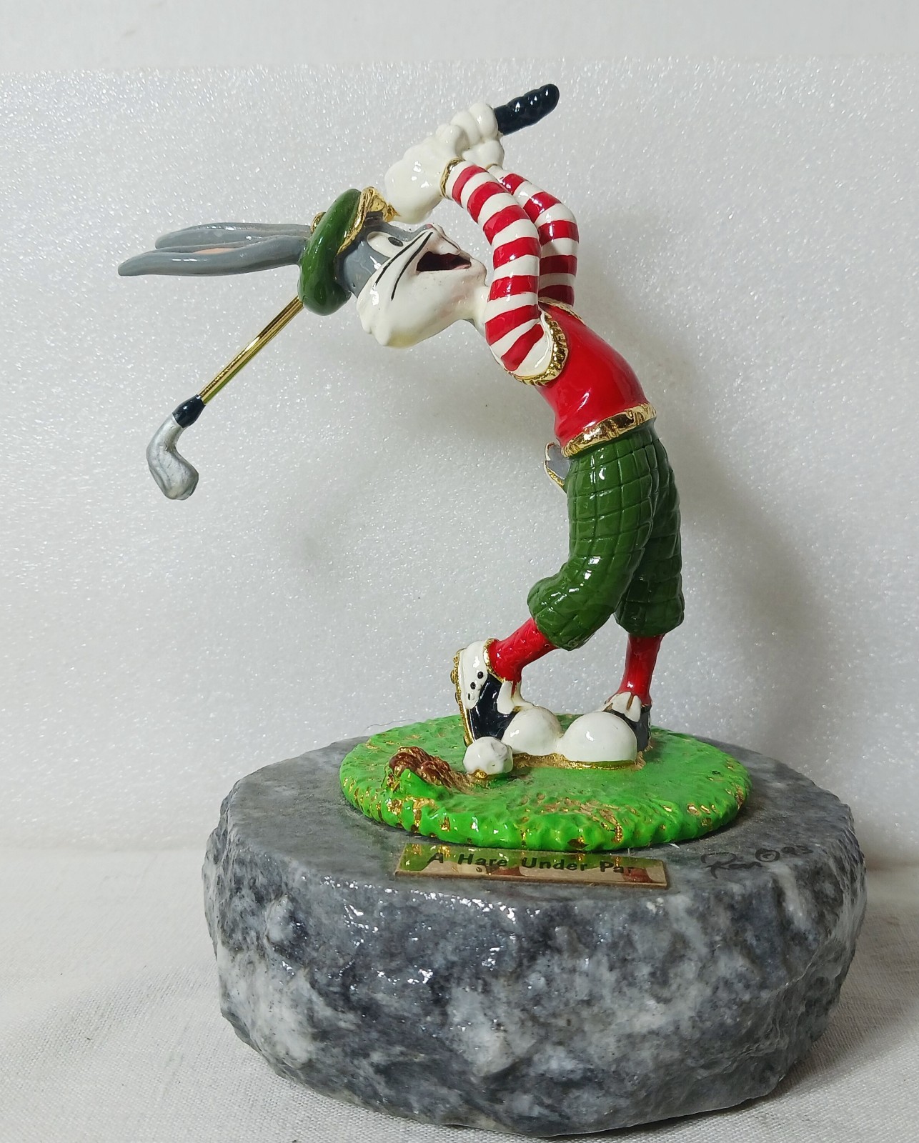 Bugs Bunny A HARE UNDER PARE Golf Statue SIGNED Ron Lee '93 WB 139/1000 vintage