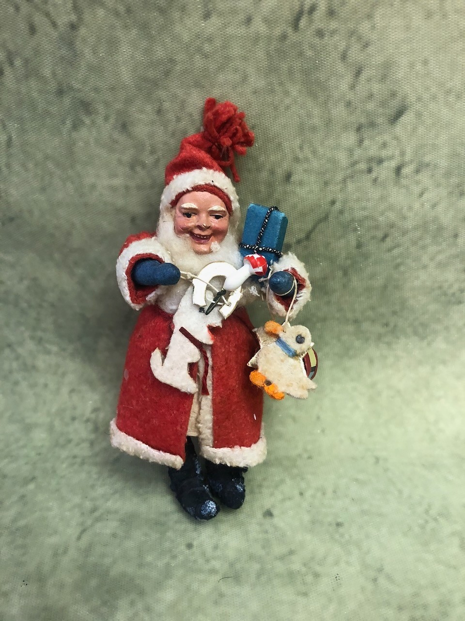 Antique German Spun Cotton Belsnickle Doll 5\