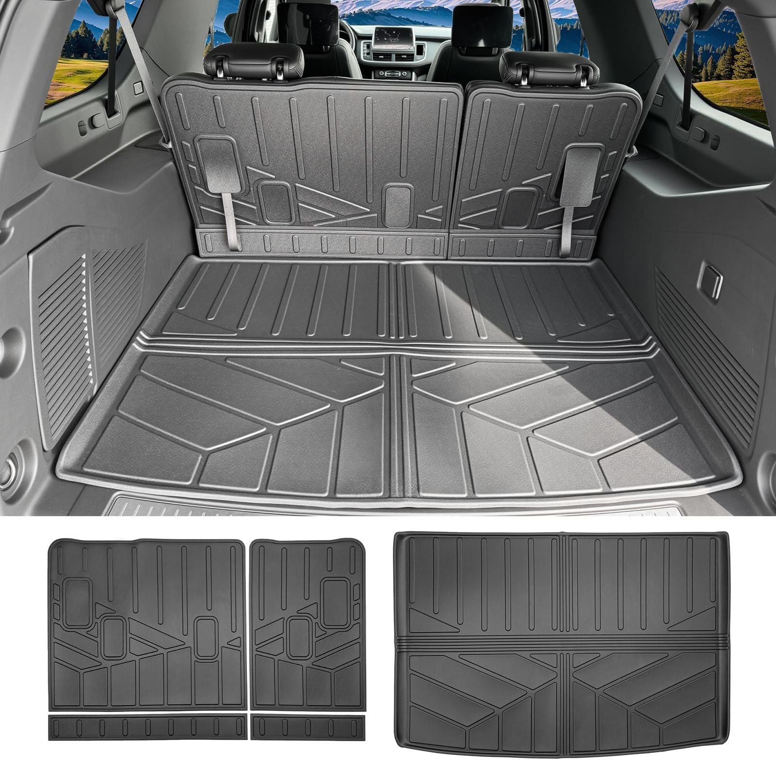Cargo Liners for 2021-2026 Chevrolet Chevy Suburban/GMC Yukon XL Trunk Mat wi... Cargo Liners for 2021-2026 Chevrolet Chevy Suburban/GMC Yukon XL Trunk Mat wi...