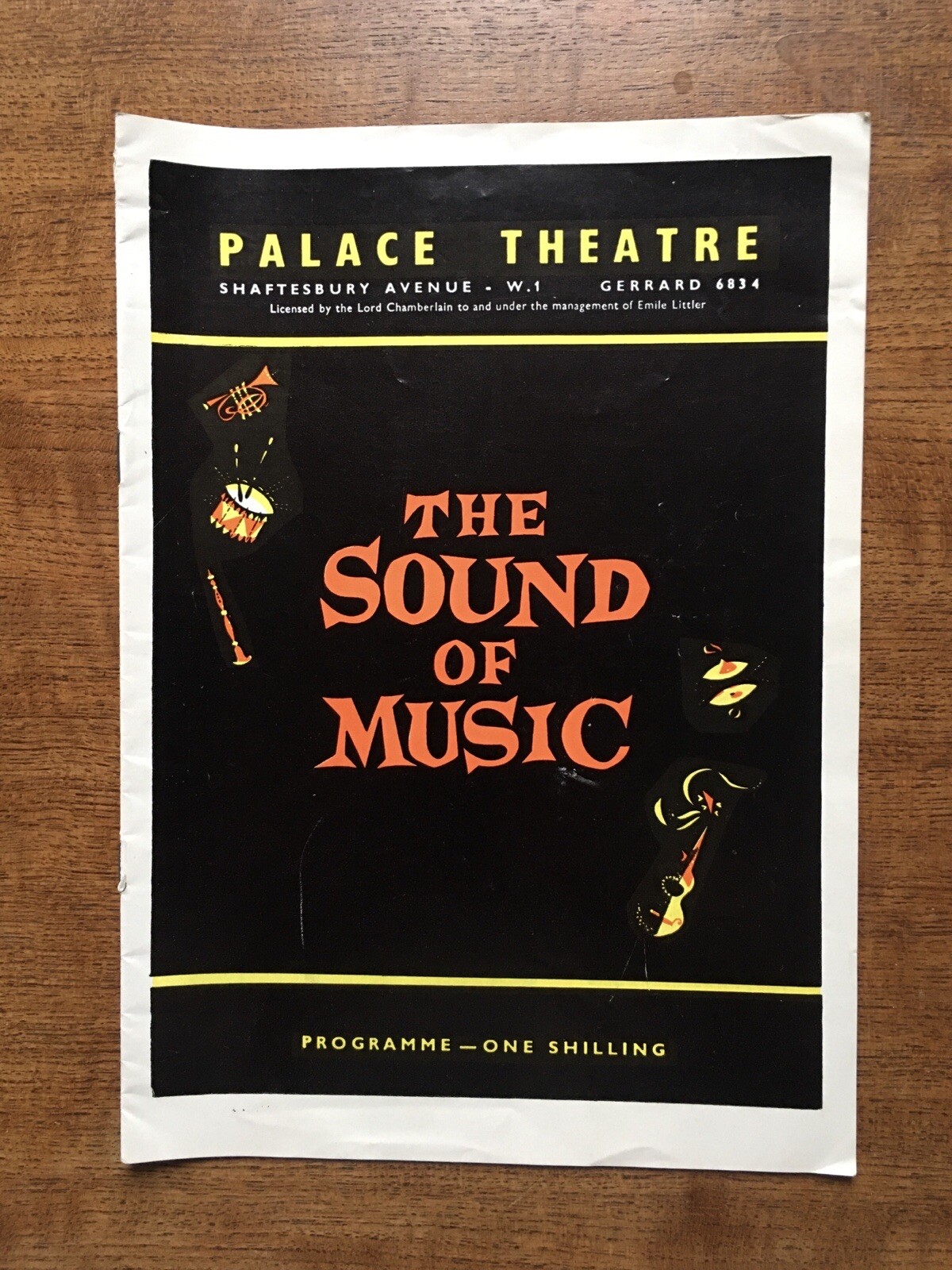 Vintage 1962 The Sound Of Music Programme Palace Theatre Sonia Rees London