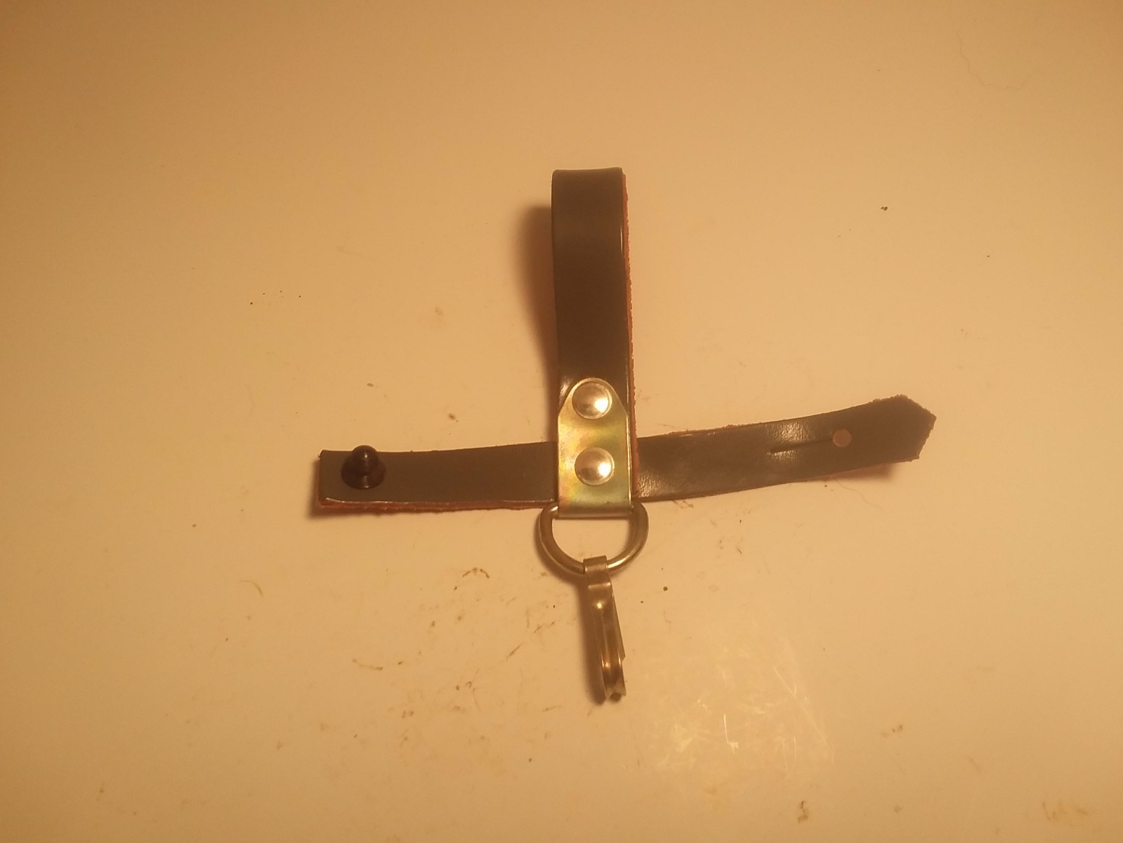 Original East German Leather Bayonet Frog with Hanger For 7.62x39 bayonet C342