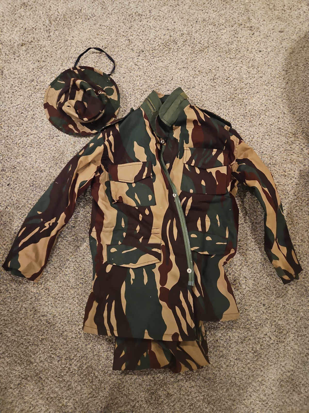 Vintage Indonesian Reversable Camo Uniform Full Set