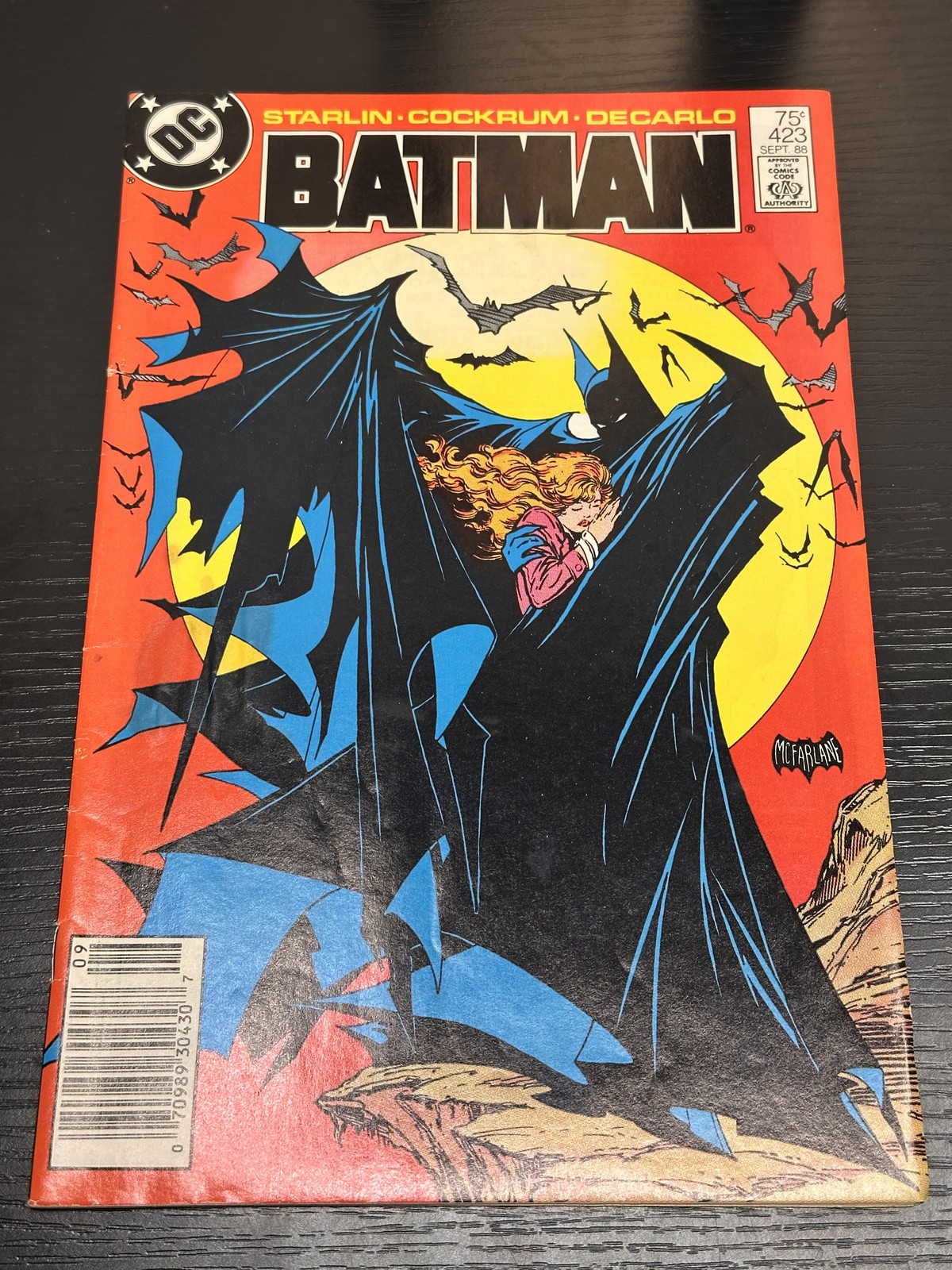 Batman 423 Sep 1988 Newsstand Todd McFarlane Cover DC Comics