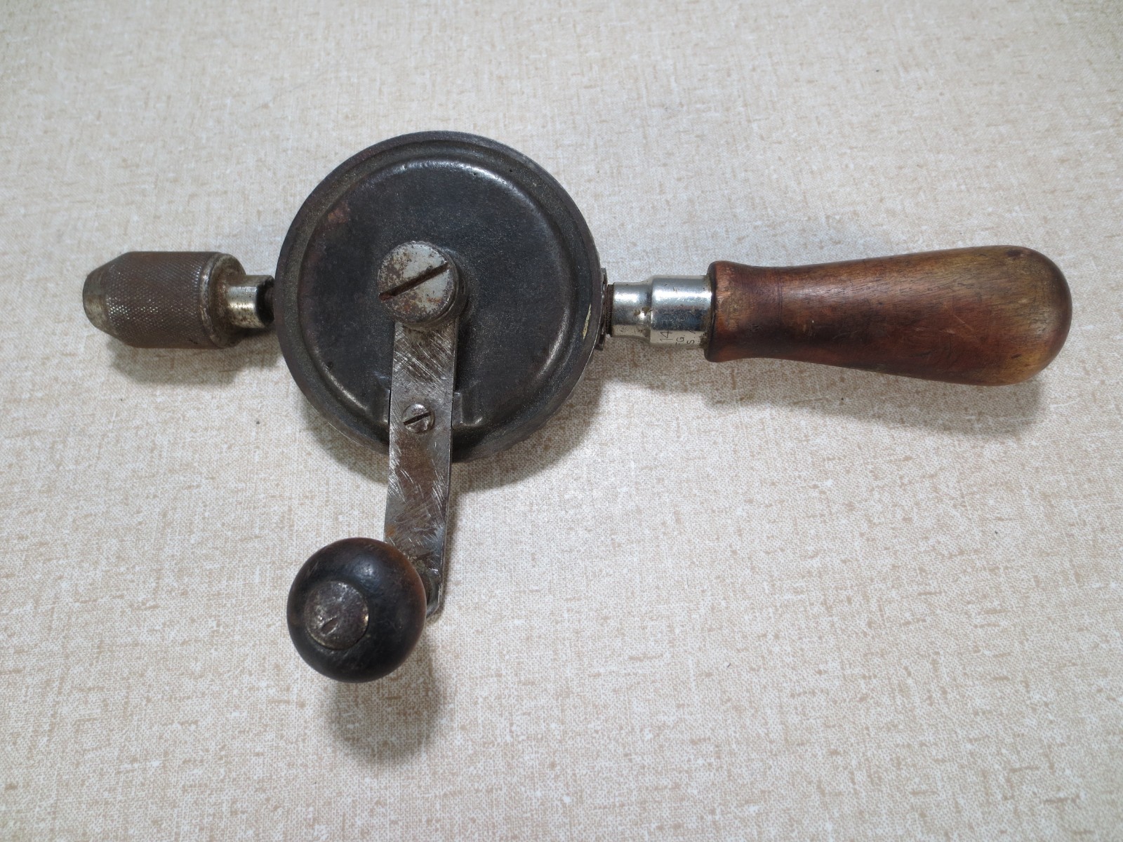 Vntg Yankee North Bros. 1431 Double Pinion Eggbeater Drill,9-3/8\