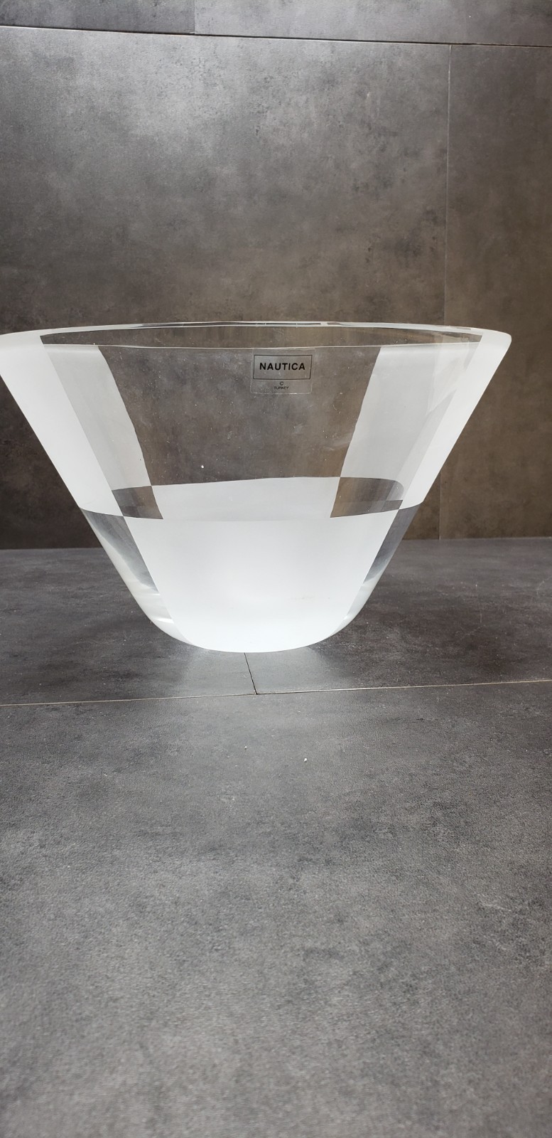 Large Bowl Frosted Block Pattern by Nautica