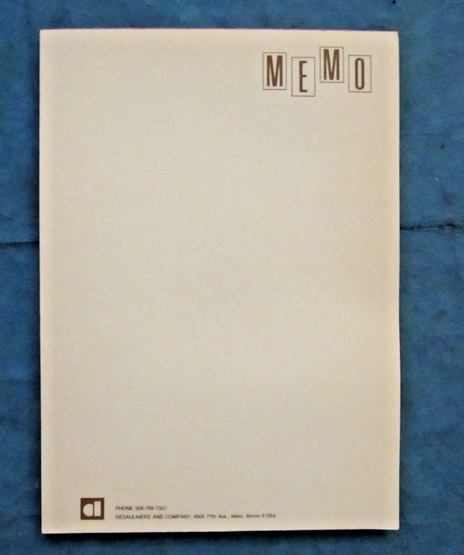 Vintage 1960\'s Memo note pad