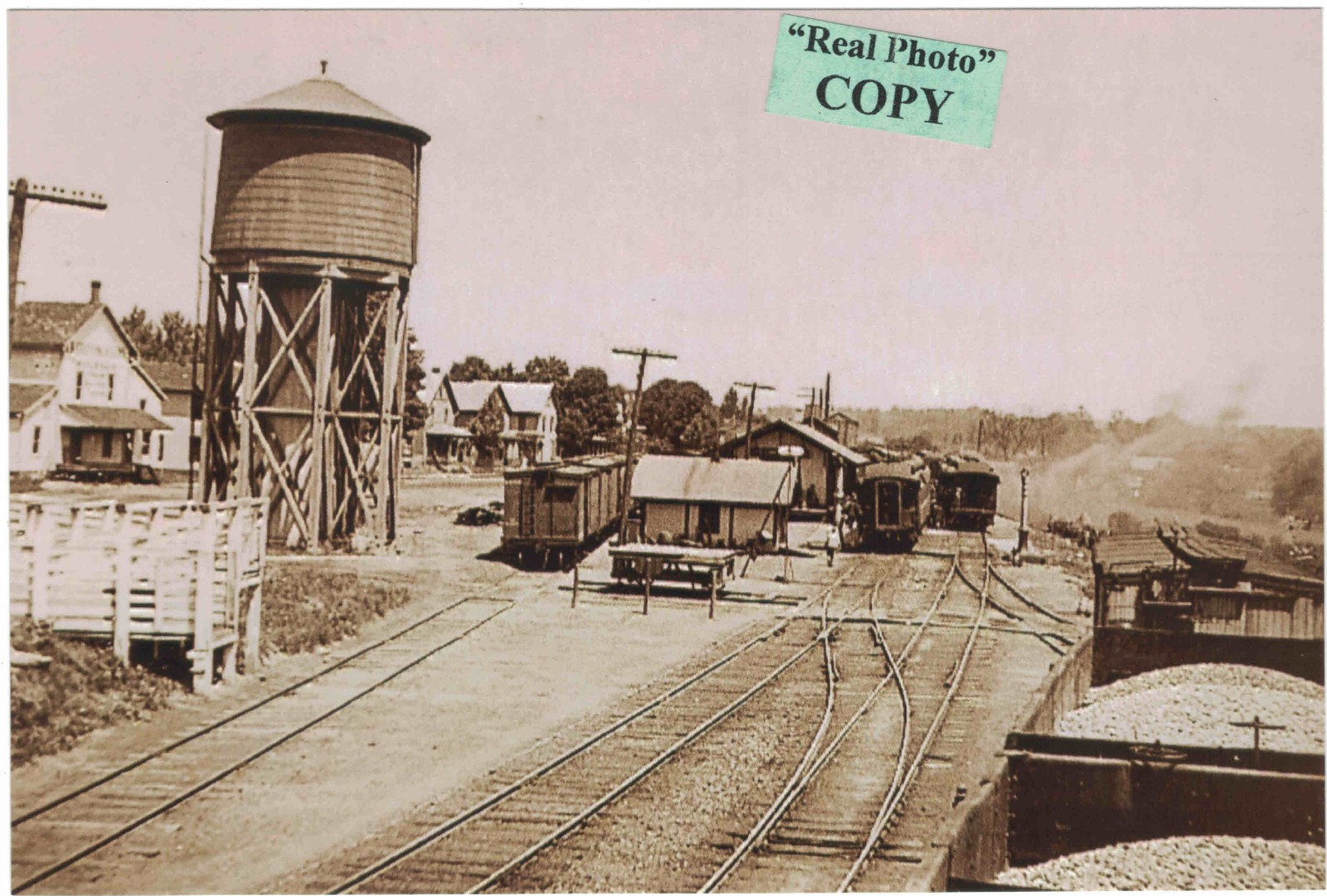 Erie & Pittsburgh Railroad station (train depot) at Linesville, Crawford Co., PA